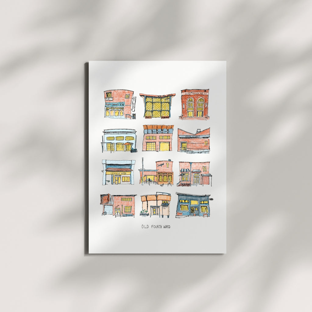 Old Fourth Ward in Color - 8x10" Signed Print