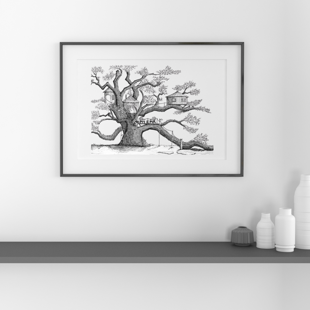 Treehouse #1 - 18x24" Poster Print