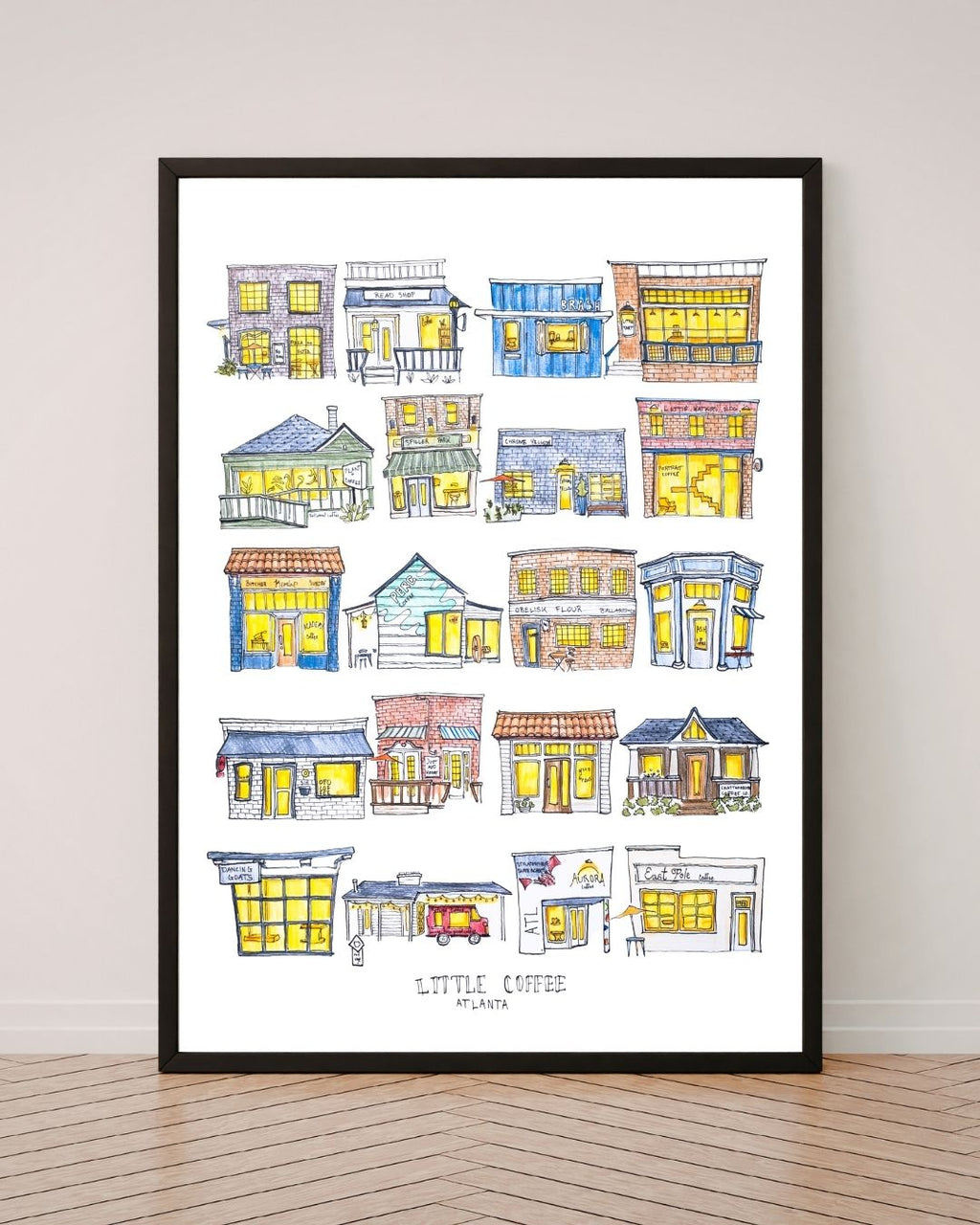 Atlanta Coffee - 16x20" Signed Poster Print