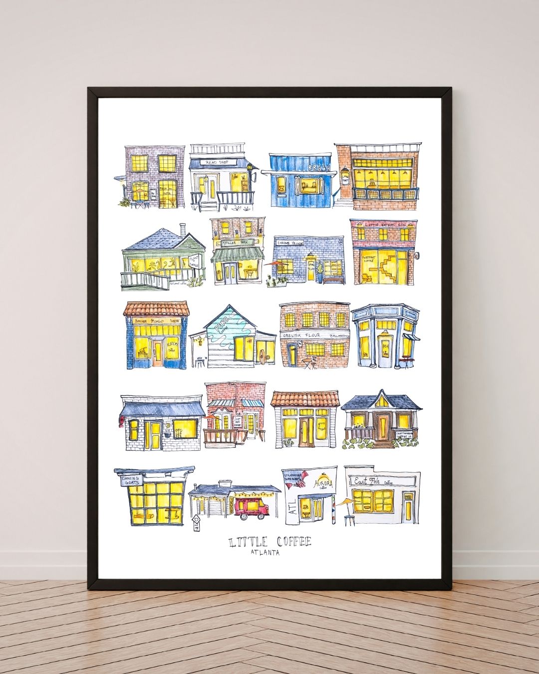 Atlanta Coffee - 16x20" Signed Poster Print
