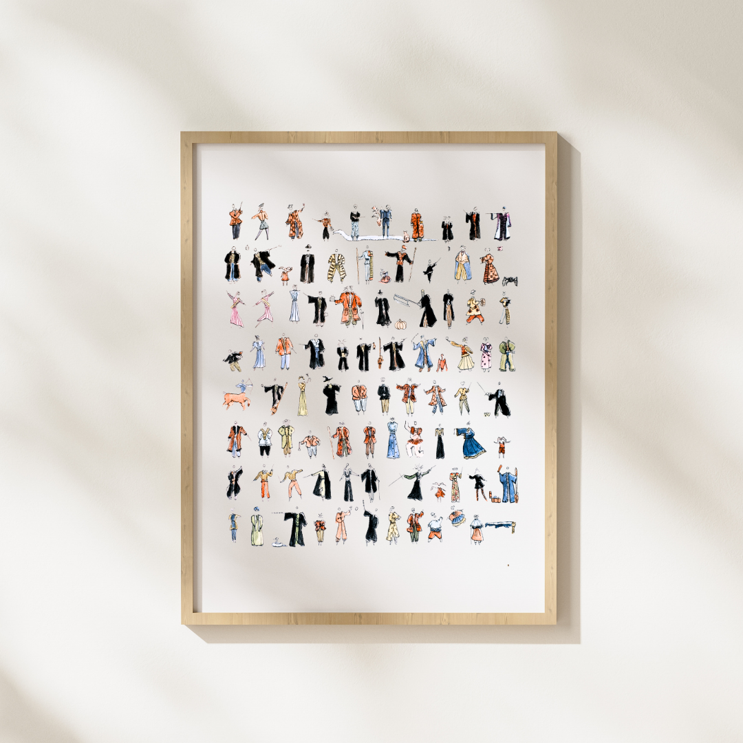 Harry Potter MiniFig - Signed Print - 16 x 20"