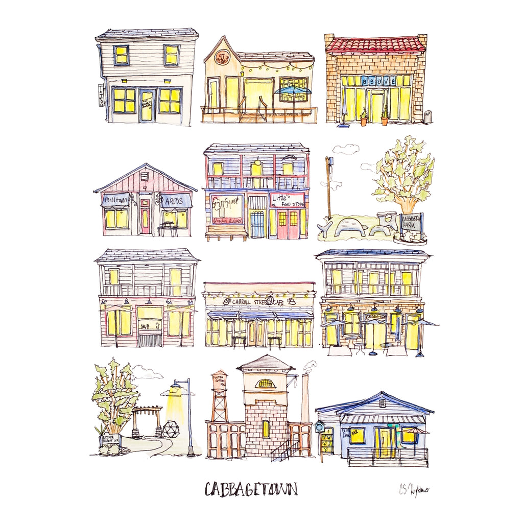 Cabbagetown in Color - 8x10" Signed Print