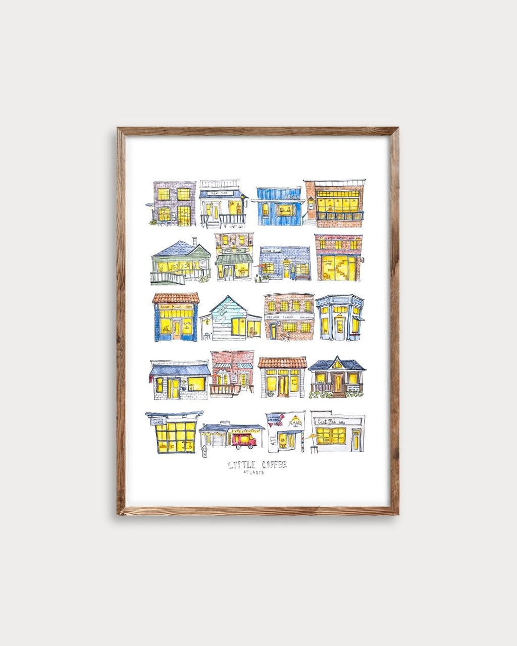 Atlanta Coffee - 16x20" Signed Poster Print