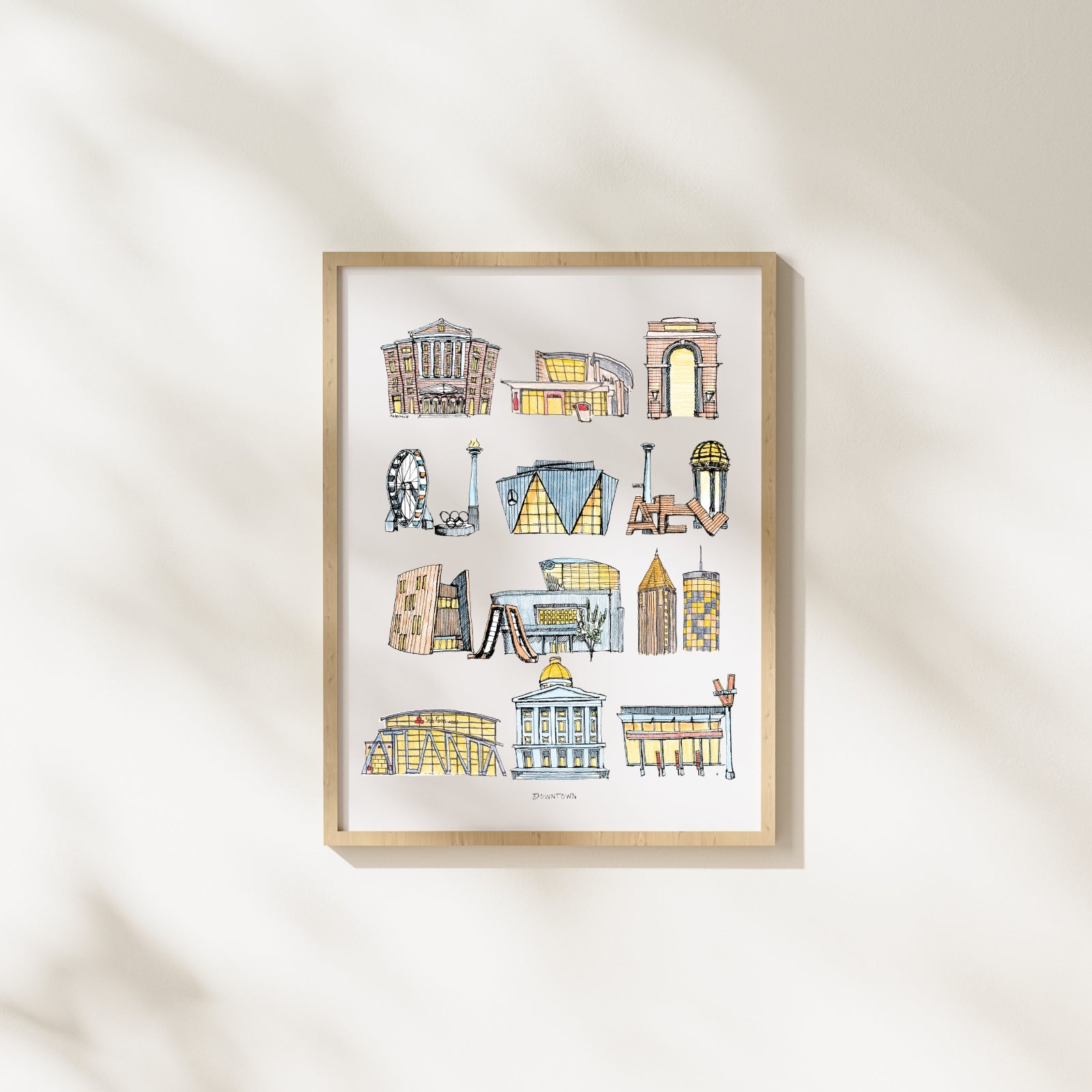 Downtown ATL in Color - 8x10" Signed Print