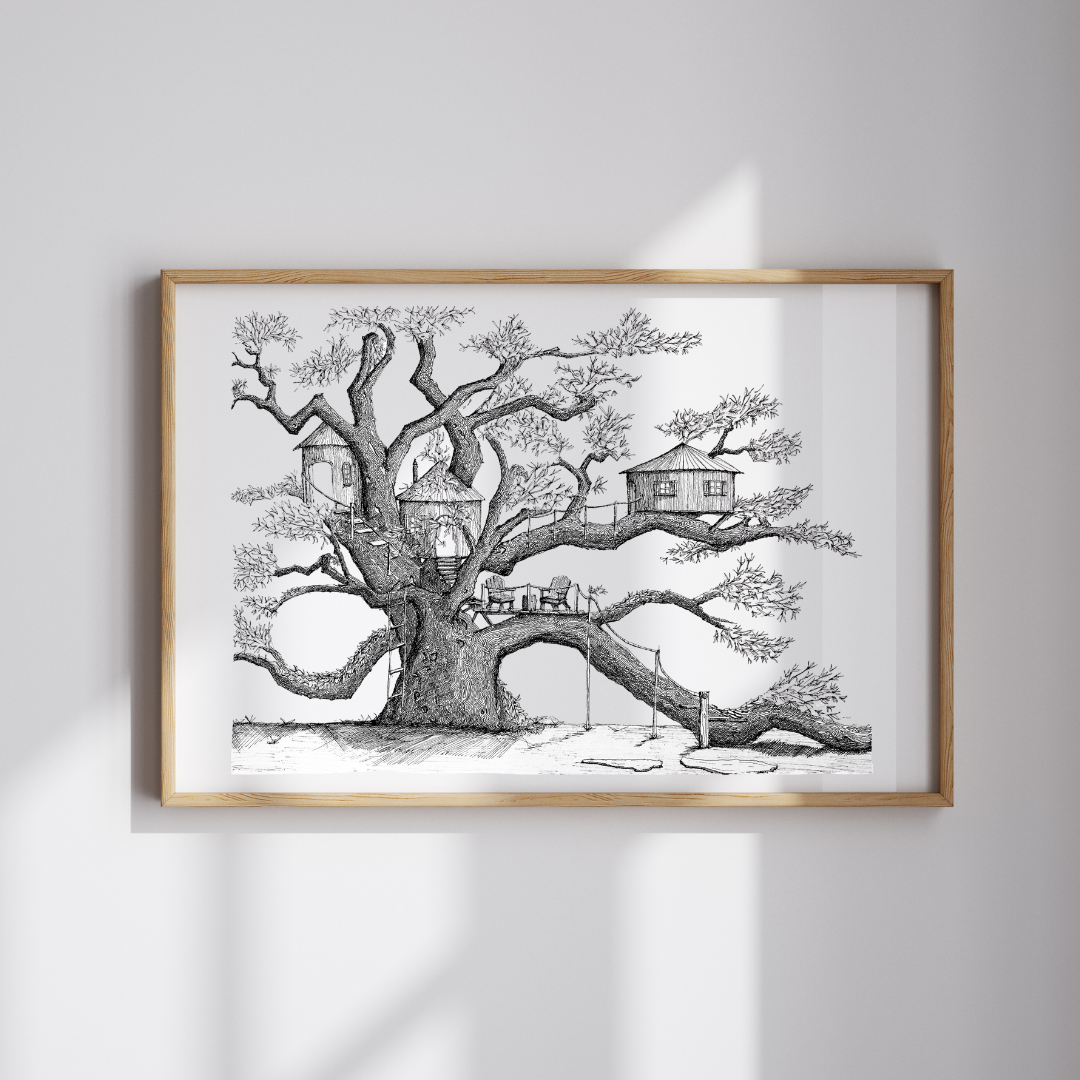 Treehouse #1 - 18x24" Poster Print