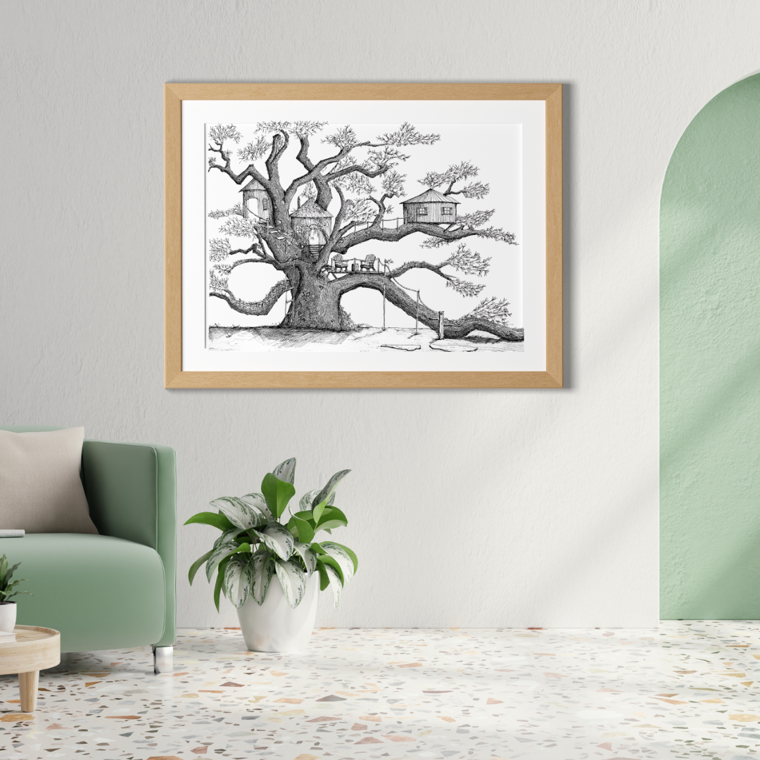 Treehouse #1 - 18x24" Poster Print
