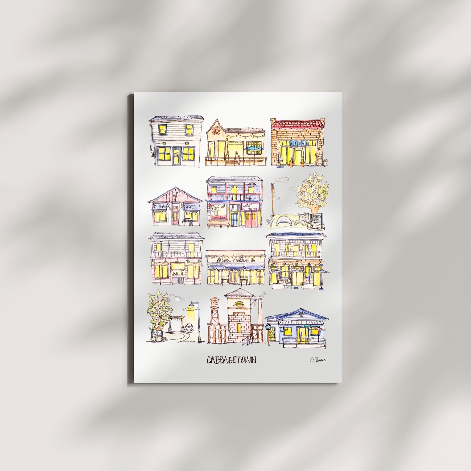 Cabbagetown in Color - 8x10" Signed Print