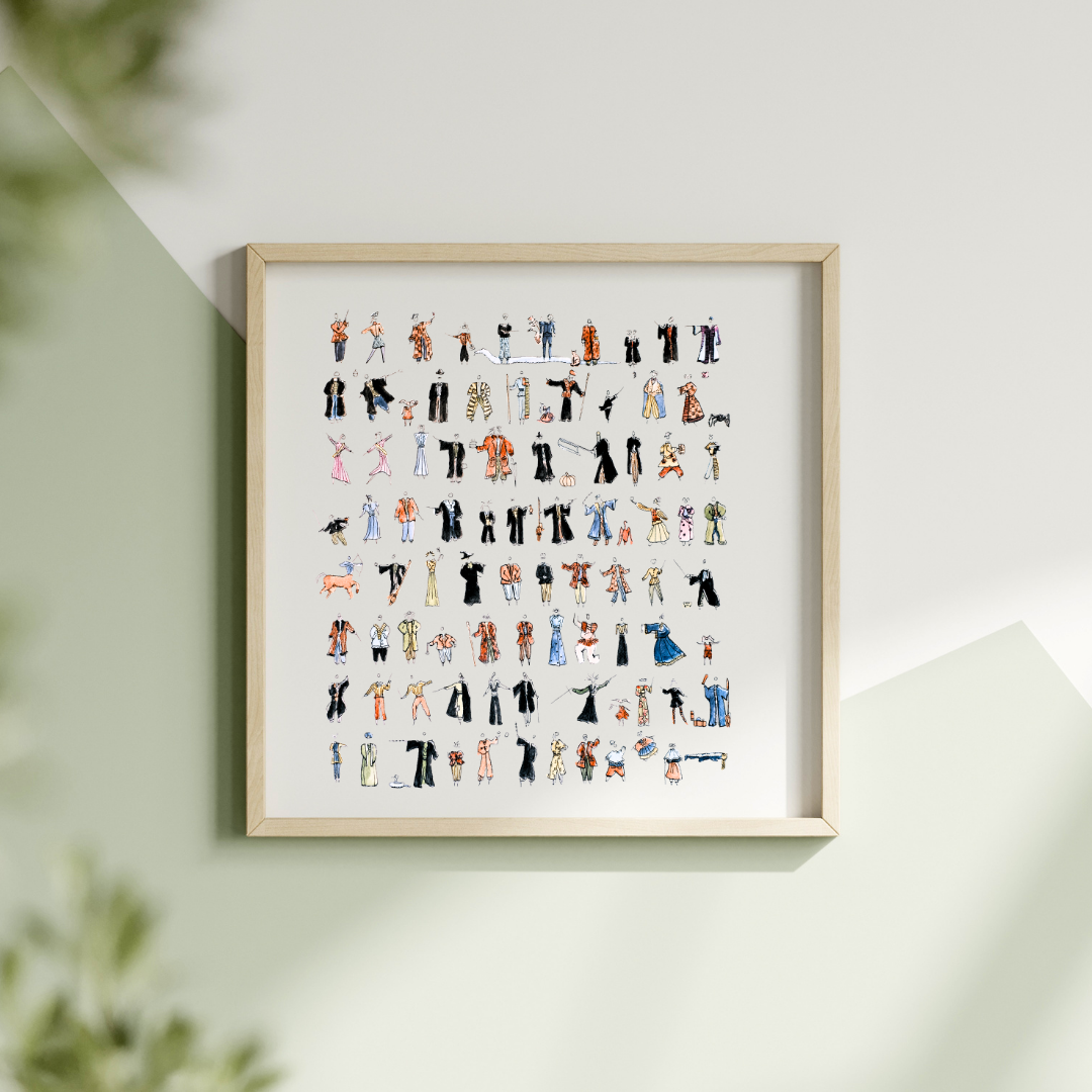 Harry Potter MiniFig - Signed Print - 16 x 20"