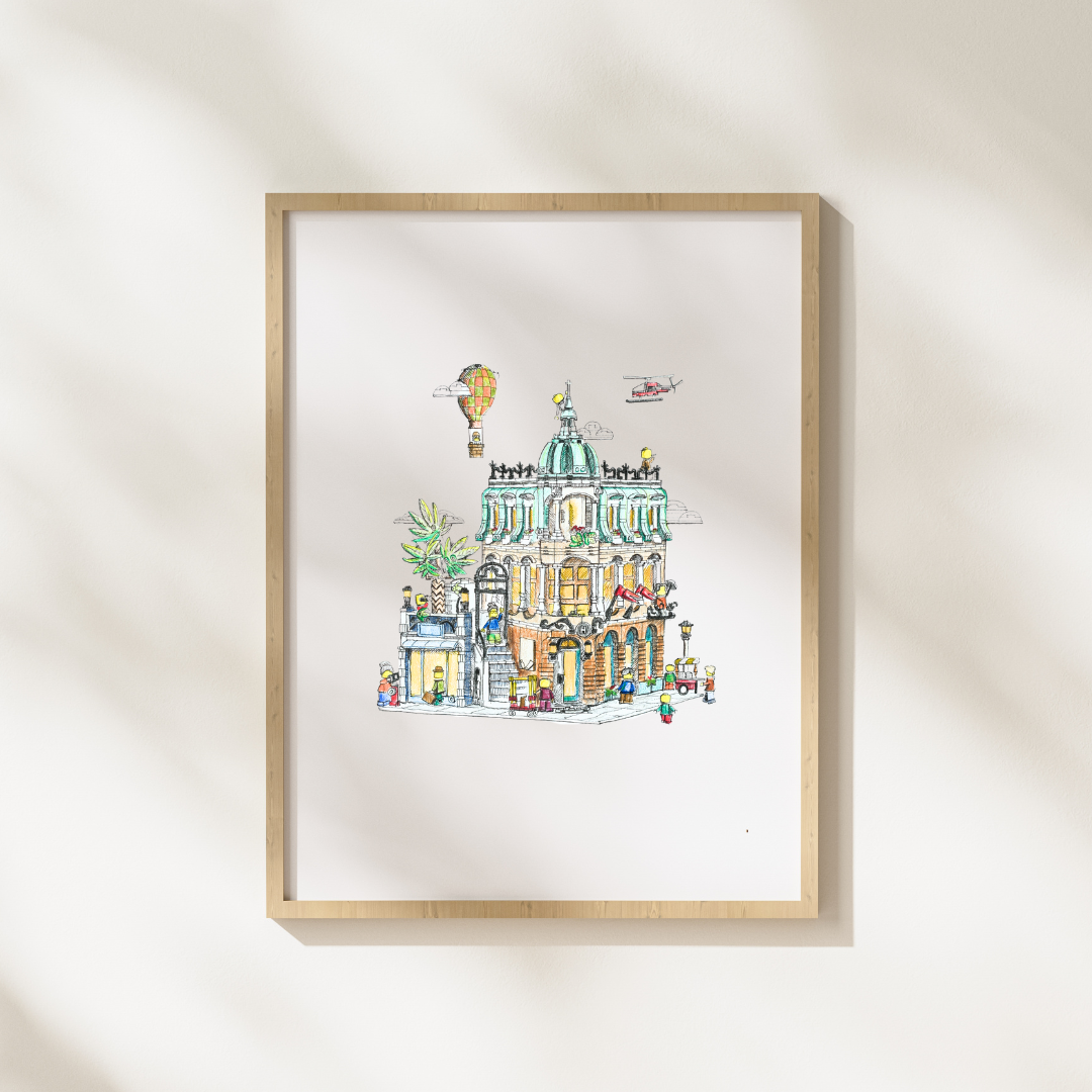 Lego Modulars - Mix & Match Set - 8 x 10" Signed Prints