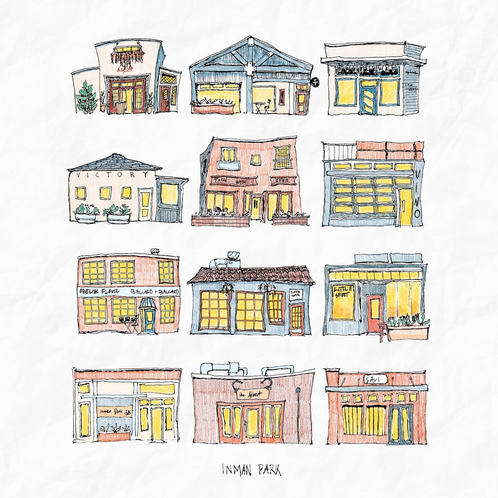Inman Park in Color - 8x10" Signed Print