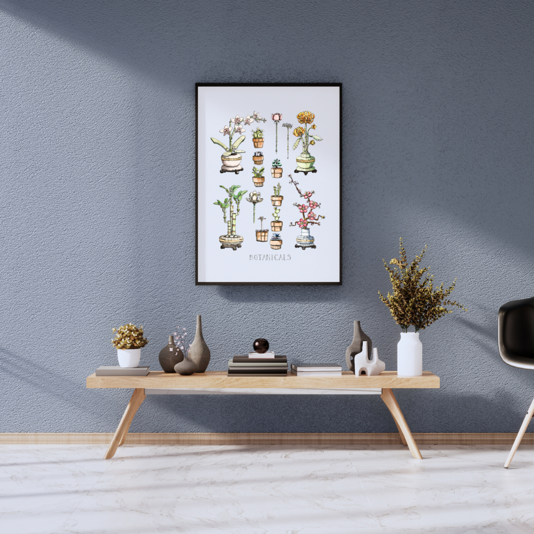Lego Botanical Poster - Signed 16 x 20" Print