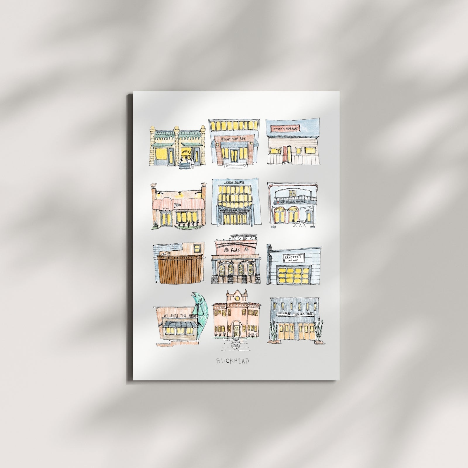Buckhead in Color - 8x10" Signed Print