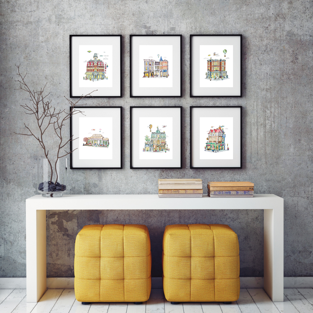 LEGO Modular Series - 6 pc Full Set - 8x10" Prints