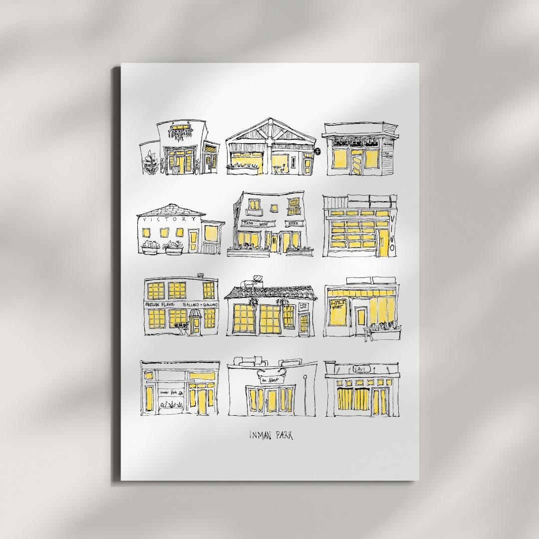 Inman Park - Lights On - 8x10" Signed Print