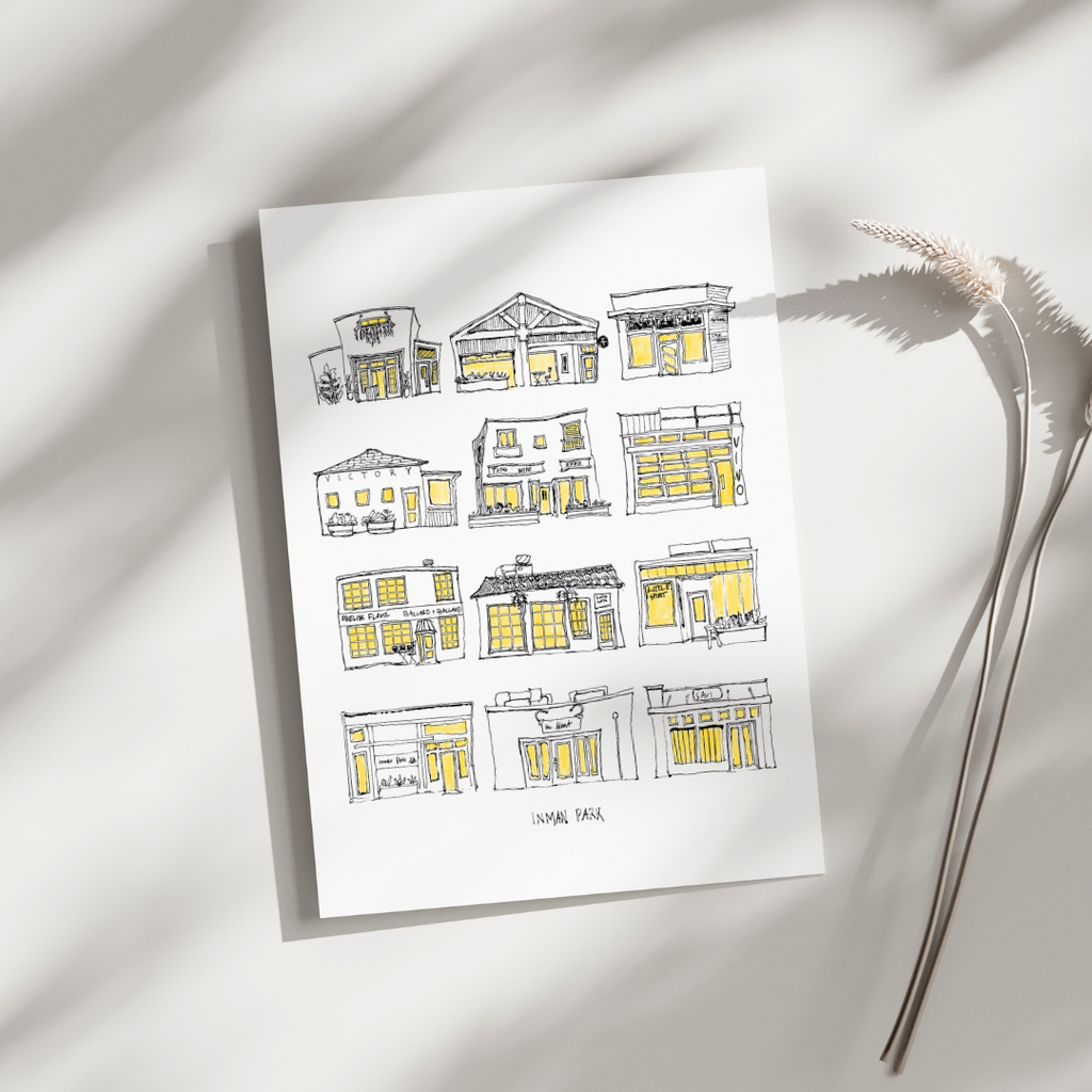 Inman Park - Lights On - 8x10" Signed Print