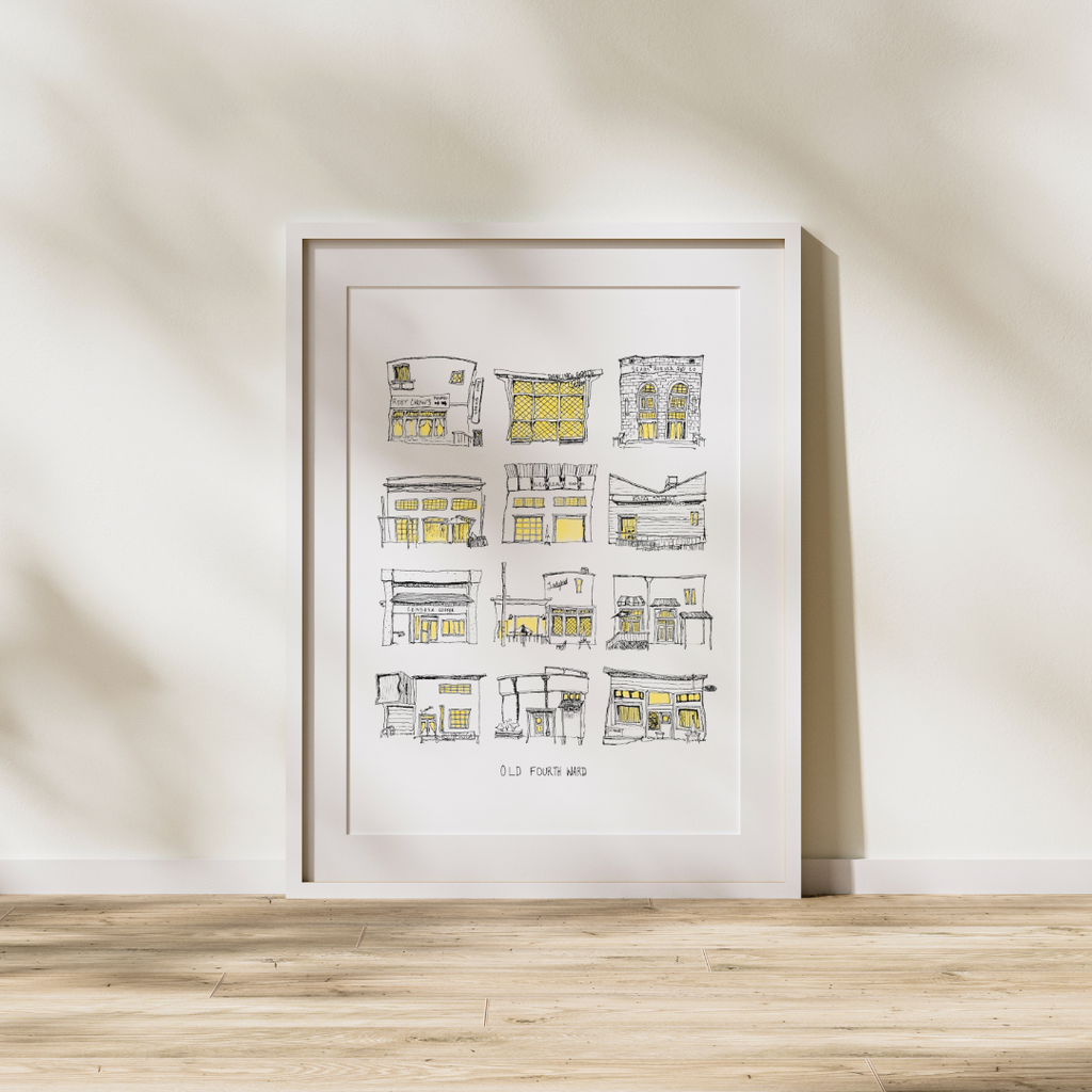 Old Fourth Ward - Lights On - 8x10" Signed  Print